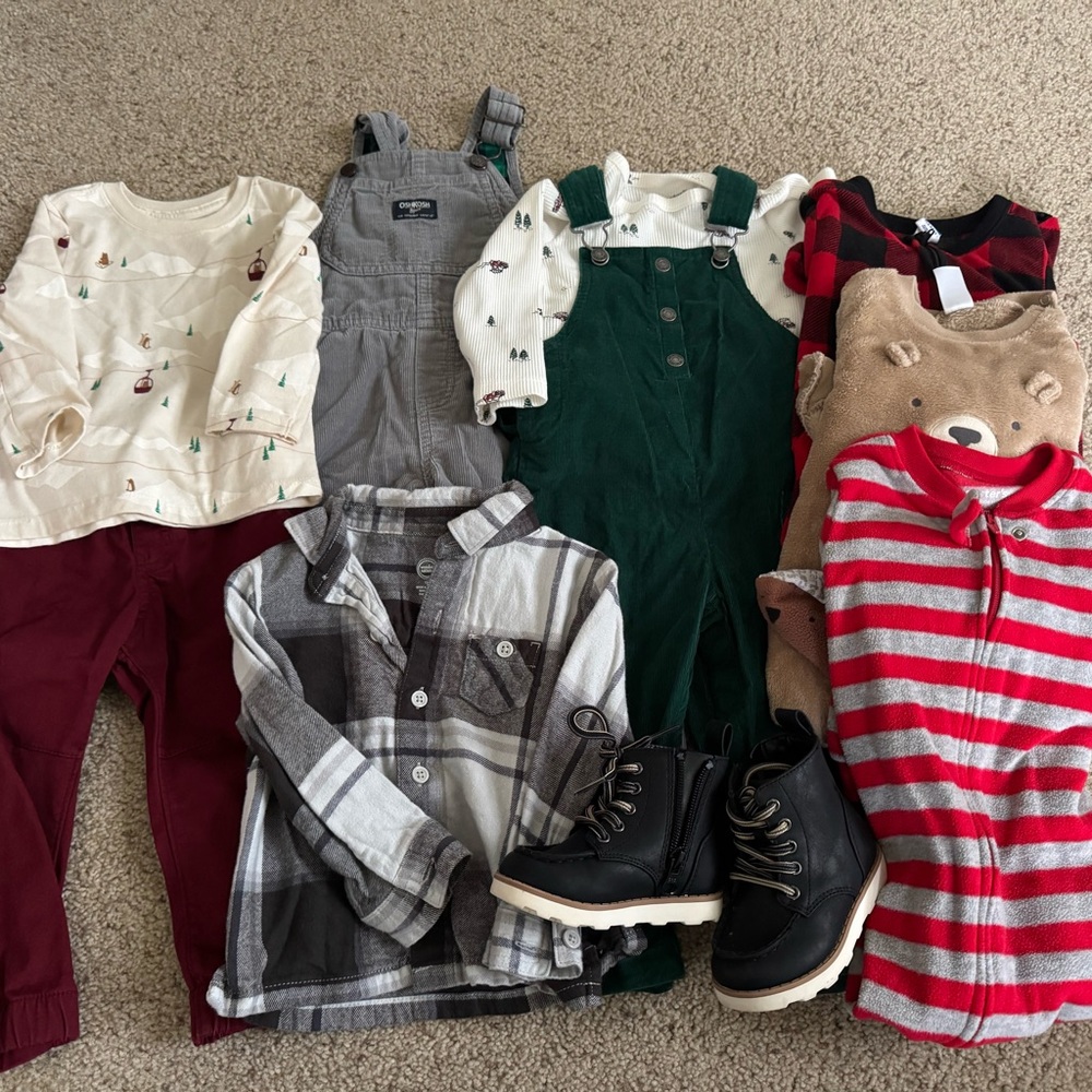 18 Month Boy’s Christmas Clothes Bundle